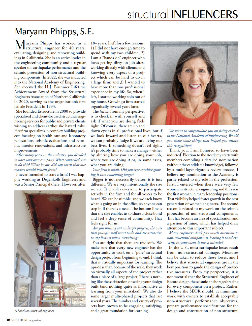Maryann’s Interview in Structure Magazine